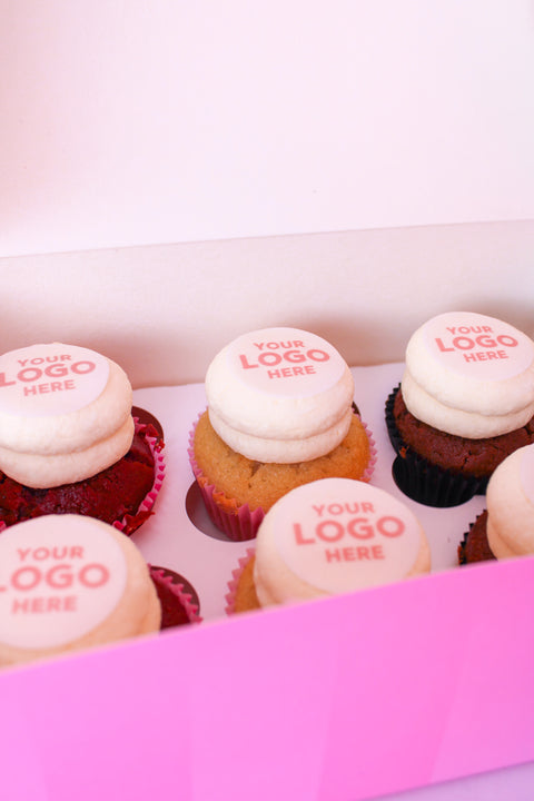 Cupcakes medium met logo (6st.)