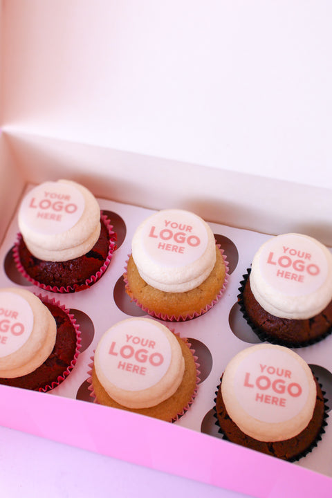 Cupcakes medium met logo (6st.)