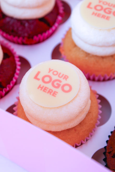 Cupcakes medium met logo (6st.)