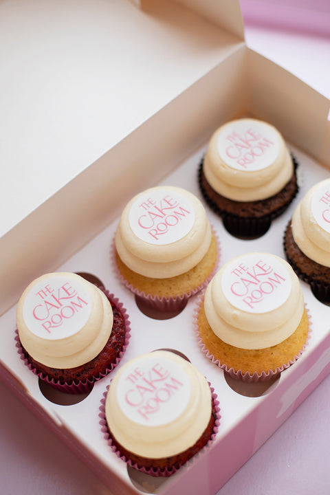 Cupcakes met logo/foto (6st.)