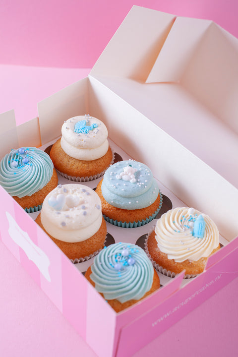 baby cupcakes in blauwe kleuren bestel bij the cake room breda